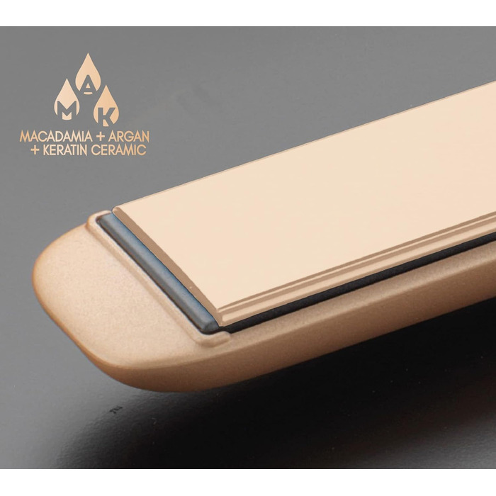 Професійний випрямляч для волосся Diva Pro Styling Precious Metals Touch, автоматичне вимкнення, швидкий нагрів, кабель 3 м, золотий