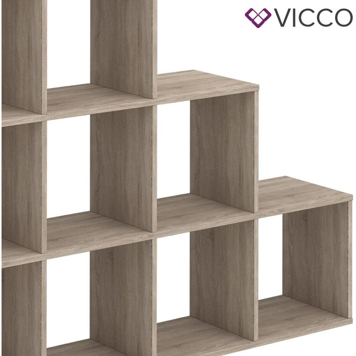 Стелаж Vicco Treppenregal, драбинчастий, дуб сонома, 142.2x107.8 см