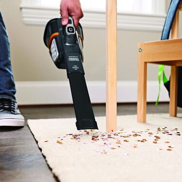 Пилосос ручний Black+Decker Dustbuster Smart Tech 36 Вт·год 18В, циклонний, дві потужності, витяжна щілинна насадка, зарядний кабель з настінним кріпленням