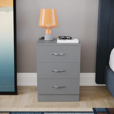 Комод Vida Designs металевий сірий 56x40x36 см