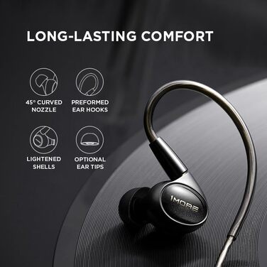 Навушники 1MORE P50 з MMCX кабелем, Hi-Res Audio, 3.5mm, глибокий бас, мікрофон, керування, для музики та ігор