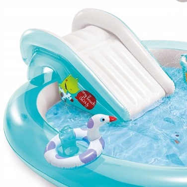 Поматеріальний водний ігровий центр Intex СЛОН (Смок) з фонтаном, 201x170x84 см