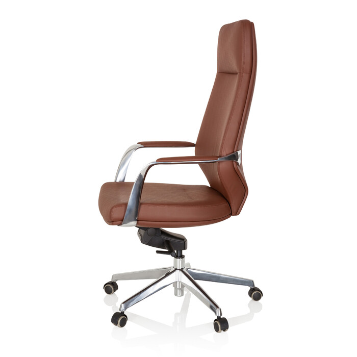 Крісло для керівника / офісне крісло VELVET штучна шкіра коричневий hjh OFFICE
