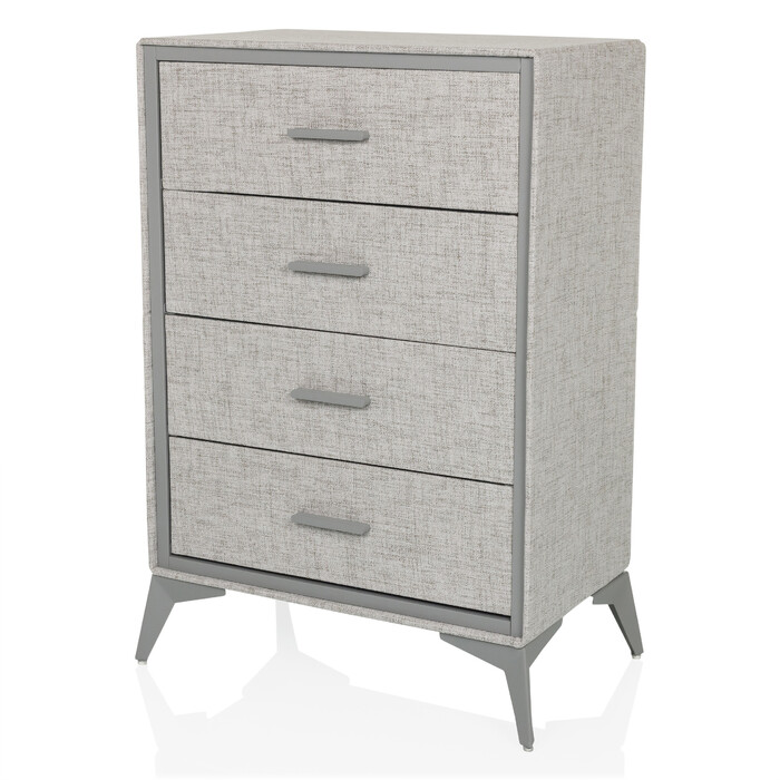 Комод SKUFFY 64x35x90см 4 шухляди сірий hjh LIVING
