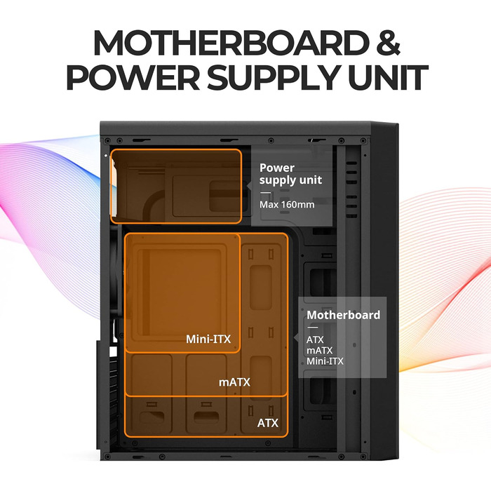 Корпус для ПК Zalman T6 ATX Midi-Tower, чорний, ігровий, з попередньо встановленим 120-мм вентилятором, добрий повітряний потік