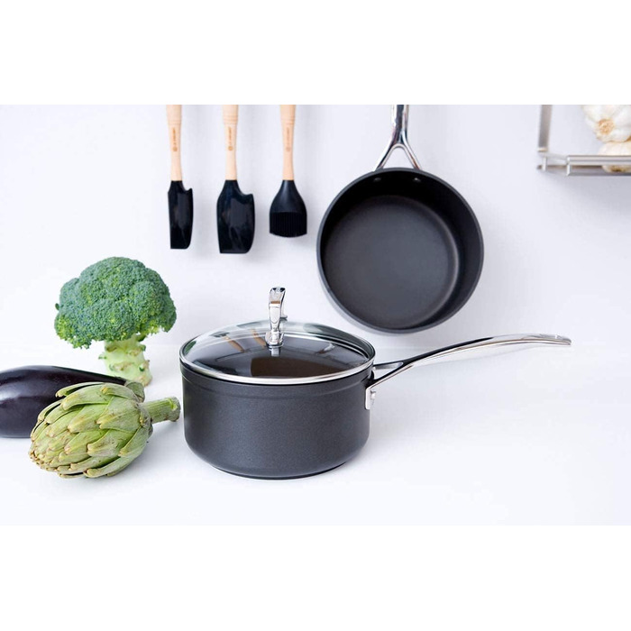 LE CREUSET Професійний сотейник з антипригарним покриттям, Ø 18 см, для всіх типів плит, включаючи індукцію, антрацит/срібло