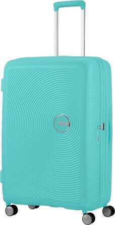 Валіза American Tourister Soundbox, розширювана, 77 см, 97/110 л, синя, з TSA-замком, на колесах-спінерах