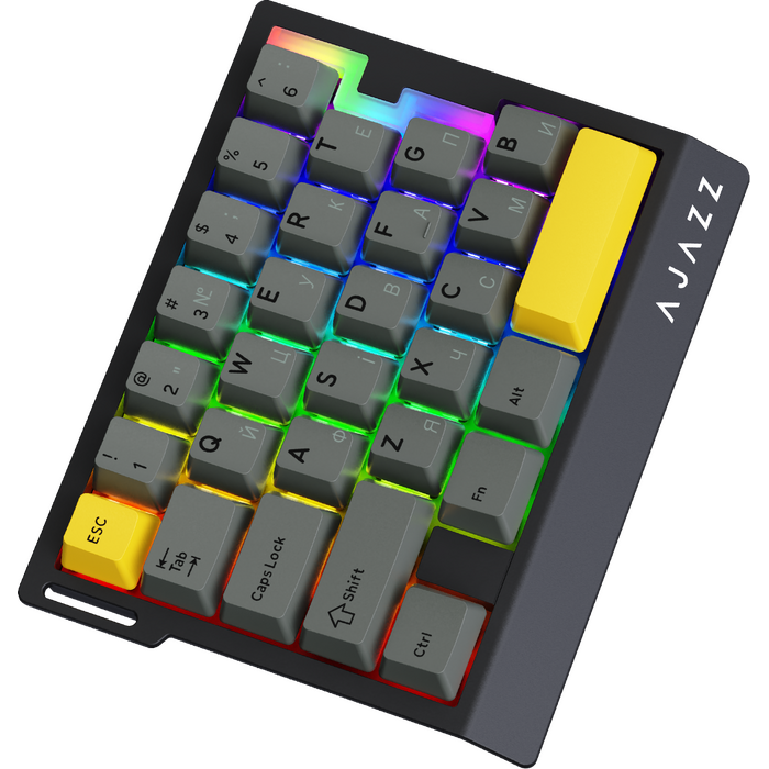 Дротова магнітна клавіатура Ajazz AK029 Ice lsland Magnetic Switch (AK029-I-BY)