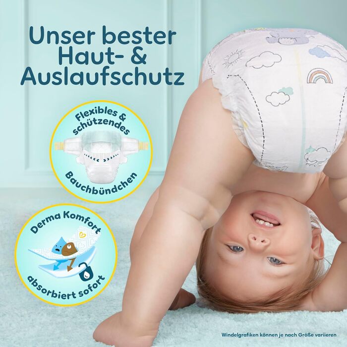 Підгузки Pampers Premium Protection розмір 3 (6-10 кг), велика упаковка, 204 шт
