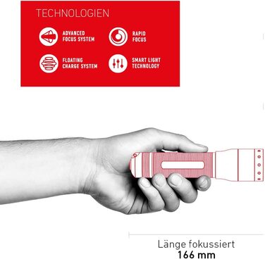 Ліхтарик Ledlenser P7R, акумуляторний, LED, 1000 люмен, 210 м, 40 годин, фокусування