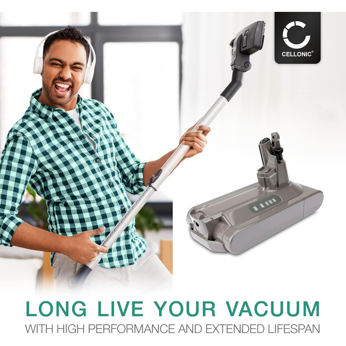 Акумулятор CELLONIC для пилососа Dyson V7 (V7 Motorhead, Animal, Trigger, Total Clean, Motorhead Pro, SV11), 2500 мА·год