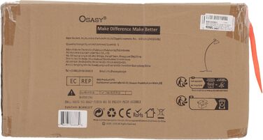 Торшер арочний Osasy, вінтажний, чорний-золотий, метал, регульований плафон, E27, 60 Вт, 165 см, для вітальні, для читання