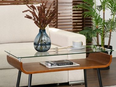 Журнальний стіл Mebel-Partner прямокутний, 88 x 38 x 50,5 см, колір: горіх