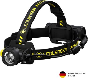 Налобний ліхтар Ledlenser H7R Work, 1000 люмен, акумуляторний, LED, IP67, магнітна зарядка, для шолома, високий CRI, фокусування, диммер, 250 м