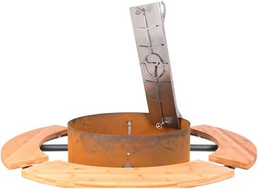 Дошка для приготування лосося MOESTA-BBQ XXL з нержавіючої сталі, FlameBoard, поворотна, для лосося до 60 см