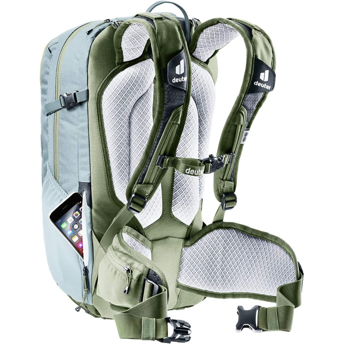 Жіночий велосипедний рюкзак Deuter Attack 18 SL з захистом, 18 л, шавлія/хакі