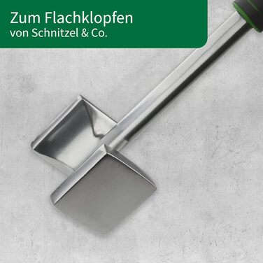 Молоток для м'яса Fackelmann Chefkoch Premium, алюмінієвий, двосторонній, 26,5 см – для відбивних і шніцелів