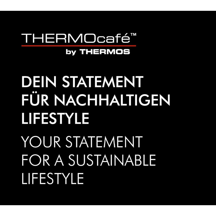 Термокружка THERMOcafé by THERMOS TC 0.35л, Stone Grey Mat, нержавіюча сталь, ізоляція, для кави з собою, не протікає, 8 год гаряча & 16 год холодна, для миття в посудомийній машині, BPA-Free