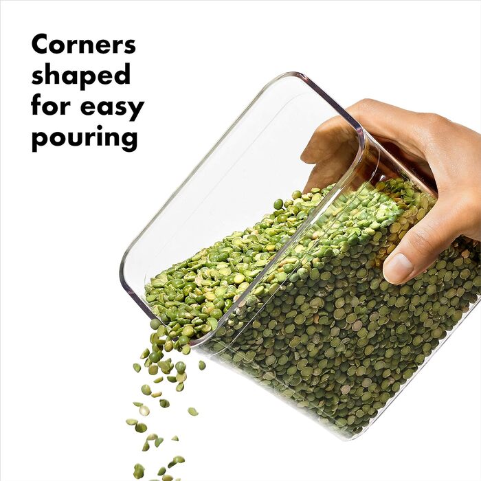 OXO SteeL прямокутний контейнер для зберігання продуктів 1,6 л, герметичний, із кришкою, нержавіюча сталь