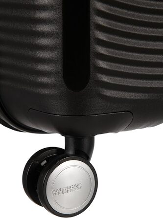 Валіза American Tourister Soundbox Spinner L, розширювана, 77 см, 97/110 л, чорна (Bass Black)