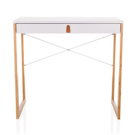 Письмовий стіл TAROLO II (80x42x75 см), 1 шухляда, білий — hjh LIVING