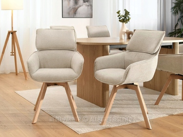 Стілець Mebel-Partner, тканина, бежевий, 1 шт.