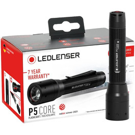 Ліхтарик Ledlenser P5 Core компактний LED, 150 лм, фокусування, 1x AA, 90 м, з батарейкою, акумуляторний