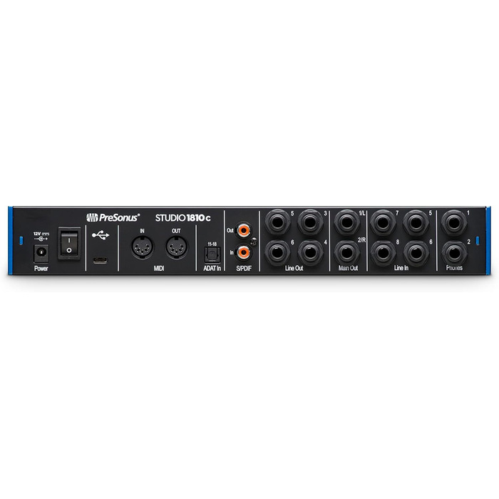 Аудіоінтерфейс PreSonus Studio 24c USB-C для запису, стрімінгу та подкастингу з програмним пакетом Studio One Artist та Ableton Live Lite