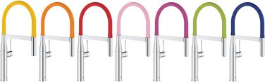 Змішувач кухонний GROHE Essence з витяжною душевою лійкою та магнітним кріпленням, 360° поворотний, для кухні, металевий, 30294000