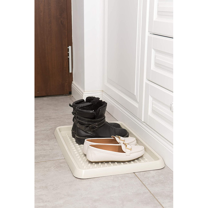Пластикова полиця для взуття BranQ Home Essential, кремова, 2 шт.