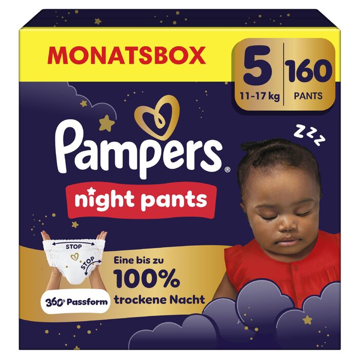 Нічні підгузки-трусики Pampers Night Pants, розмір 4 (9-15 кг), 180 шт.