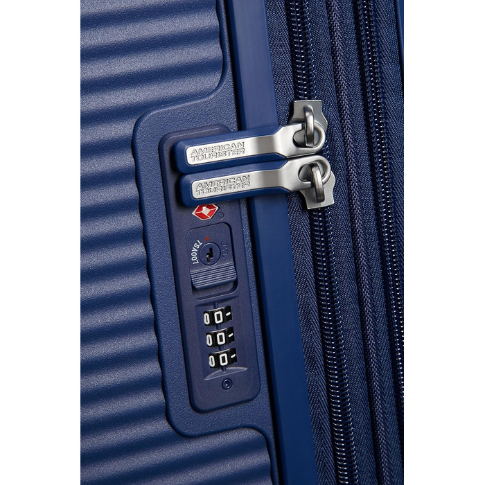 Валіза American Tourister Soundbox Spinner L, розширена, 77 см, 97/110 л, темно-синя (Midnight Navy)