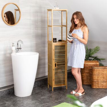 Поличкова шафа Relaxdays Badregal з бамбука, 5 полиць