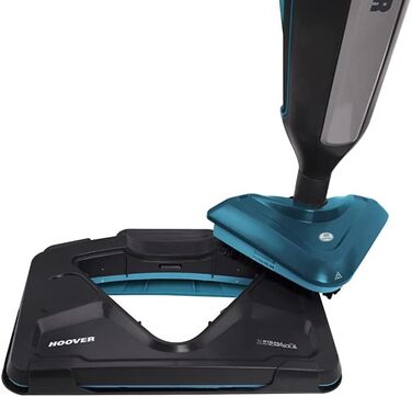 Парова швабра Hoover Steam Capsule Plus CA2IN1D 011, сіро-бірюзова, 2-в-1, для підлоги та килимів