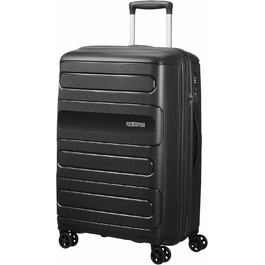 Валіза American Tourister Sunside Spinner 68 розширювана, 3.7 кг, 72.5/83.5 л, чорна, розмір M (67.5 см)