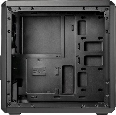 Корпус Cooler Master MasterBox Q300L V2 mATX Mini Tower з загартованим склом, 120 мм вентилятор, підтримка USB 3.2 Gen 2x2 Type-C, багатоваріантне охолодження
