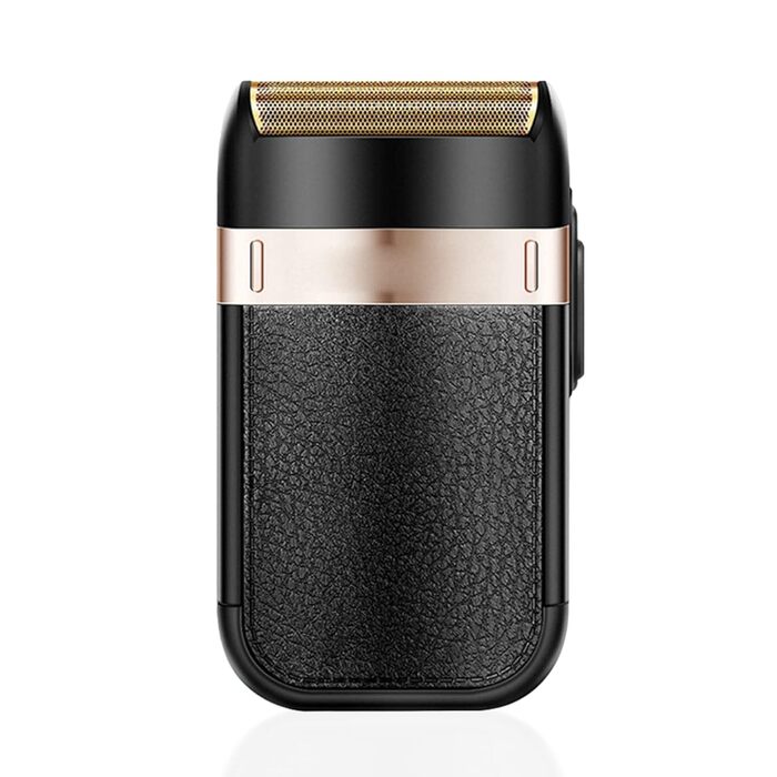 Електричний фольговий бритва USB, акумуляторний, для чоловіків, тиха робота, портативний, з нержавіючої сталі