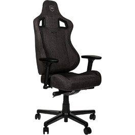 Ігрове крісло noblechairs Epic TX, антрацит, текстиль, офісне, дихаюче, з підголівником і поперековою підтримкою, для користувачів до 120 кг