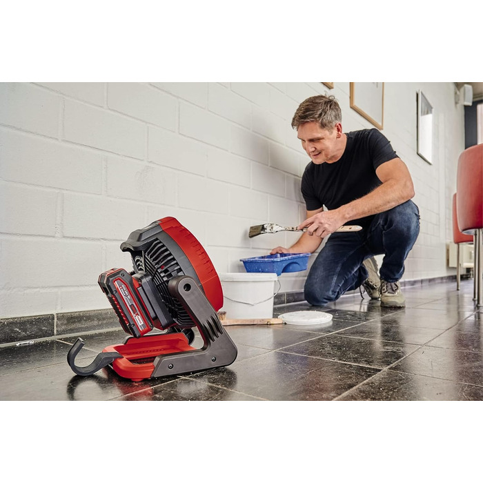 Акумуляторний вентилятор Einhell GE-CF 18/2200 Li-Solo Power X-Change, 18 В, 3 швидкості, Li-Ion, поворот 360°, без акумулятора та зарядного пристрою