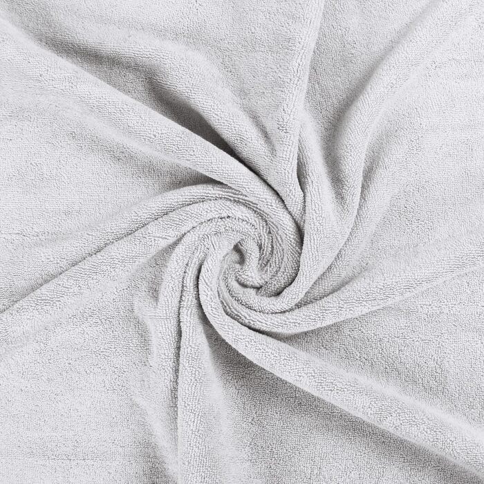 Рушники для ванни Utopia Towels, сріблясті – комплект 4 шт., преміум 100% бавовна 600 г/м², швидковисихаючі, дуже вбираючі, м’які, для щоденного використання
