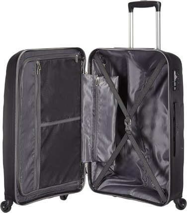 Валіза American Tourister Bon Air Spinner M 66 см, 57.5 л, чорна, ручна поклажа