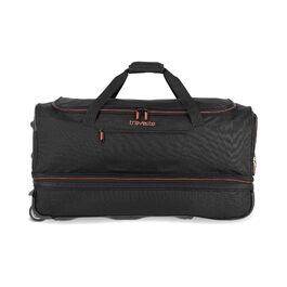 Дорожня сумка на колесах Travelite Basics Duffle L, 70 см, 98-119 л, чорно-помаранчева