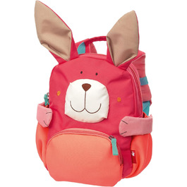 Дитячий рюкзак sigikid для садочка, легкий, міцний, 5,2 л, для дітей 2-5 років, різнокольоровий (зайчик/рожевий), для дитсадка, прогулянок та поїздок