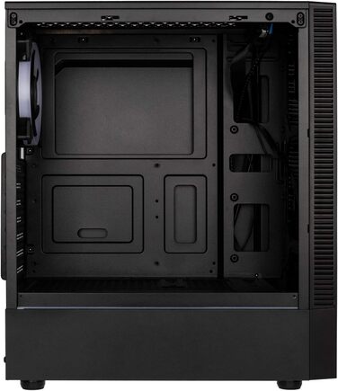 Ігровий корпус Kolink Inspire K9 ARGB Midi-Tower з підсвіткою, скляною панеллю та підтримкою RGB, чорний