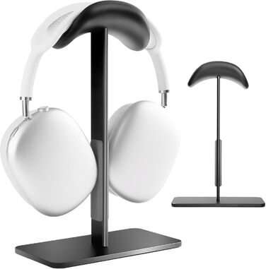 Підставка для навушників AirPods Max, алюміній, чорний, з режимом сну, антиковзаюча, захист від подряпин