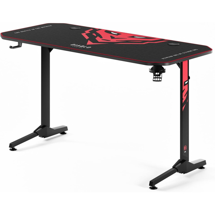 Ігровий стіл Diablo Gaming для ПК та комп'ютера, 160x75x75 см, чорний
