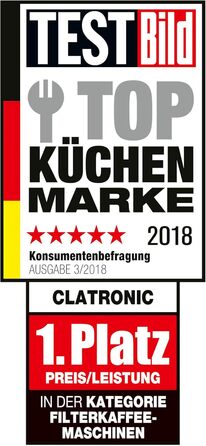 Кавоварка Clatronic KA 3473 чорна, 1,5 л, на 12-14 чашок, фільтр, захист від крапель, 900 Вт
