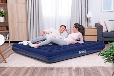 Надувний матрац Bestway King Single 203x183x22 см, сірий, для дому та відпочинку