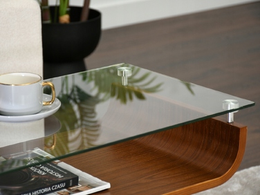 Журнальний стіл Mebel-Partner прямокутний, 88 x 38 x 50,5 см, колір: горіх