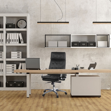 Офісне крісло / Крісло для керівника VILLA 20 Nappa Leather Black hjh OFFICE